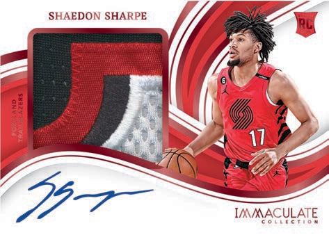 2022-23 Panini Immaculate Basketball Hobby-PREMIUM PATCH AUTOGRAPHS RED