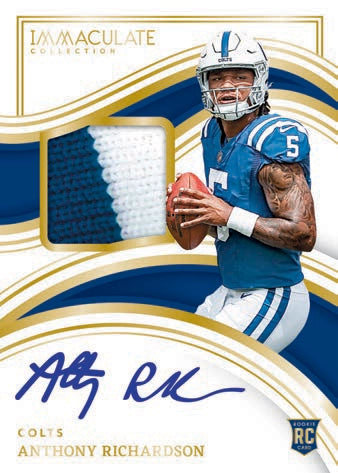 2023 Panini Immaculate Football Hobby Box-ROOKIE PATCH AUTOGRAPHS GOLD