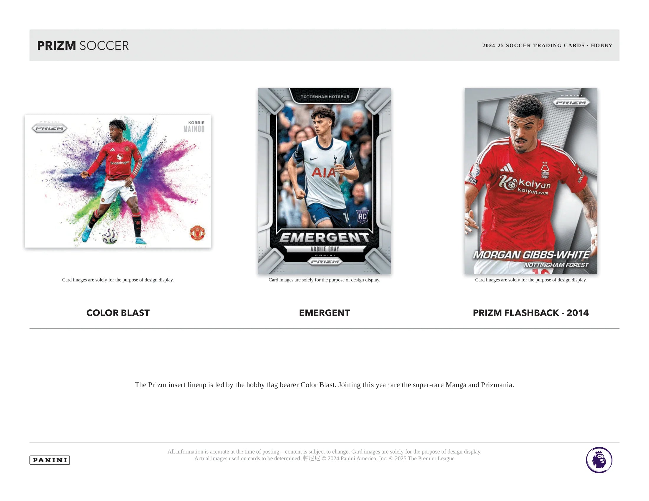 2024-25 Panini Prizm Premier Leagues Soccer Hobby Box