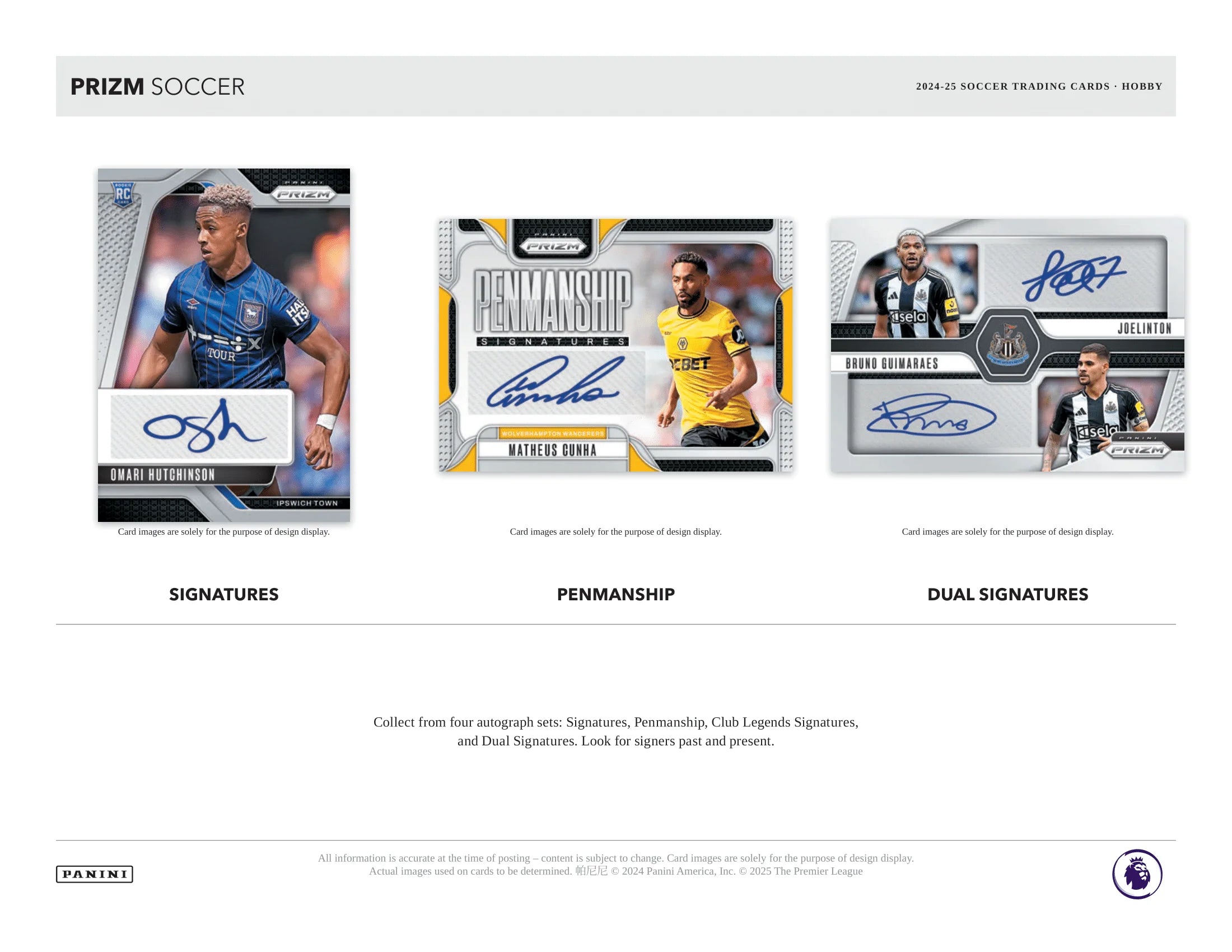 2024-25 Panini Prizm Premier Leagues Soccer Hobby Box