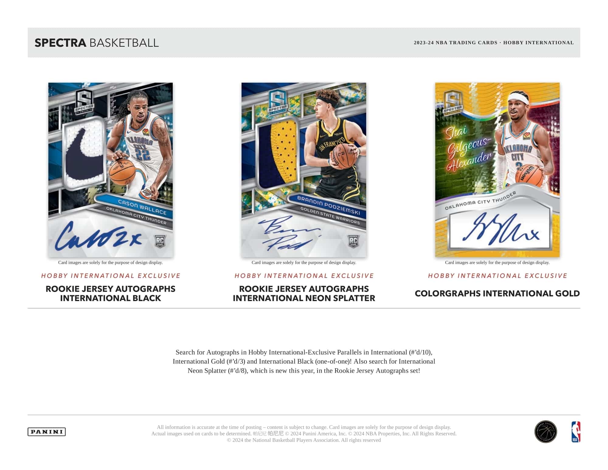 2023-24 Basketball Panini Spectra International Hobby box