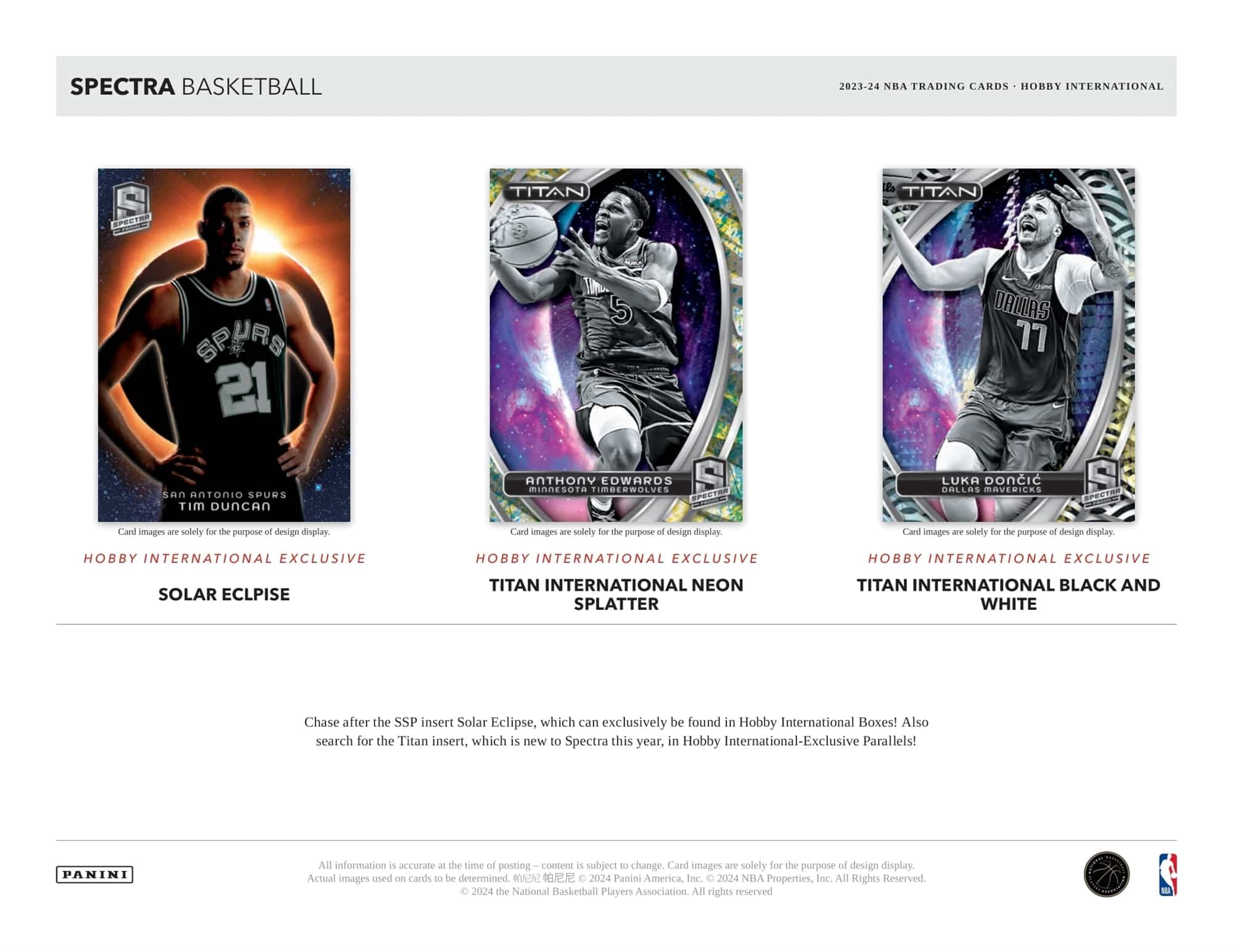 2023-24 Basketball Panini Spectra International Hobby box